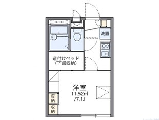 レオパレスクロスロードIIの物件間取画像